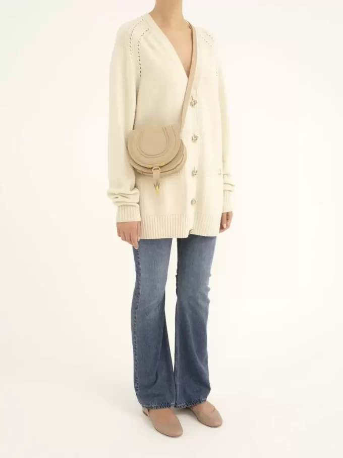 Petit sac selle Marcie en cuir grainé