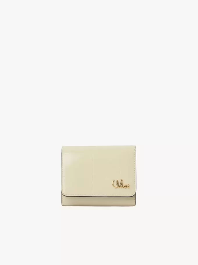 Petit sac à trois volets Chloé Iconic en cuir effet croco