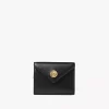 Petite enveloppe à trois volets en cuir grainé