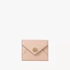 Petite enveloppe à trois volets en cuir grainé
