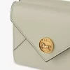 Petite enveloppe à trois volets en cuir grainé Petite enveloppe à trois volets en cuir grainé