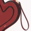 Pochette plate Chloé Symbols Heart en cuir grainé Pochette plate Chloé Symbols Heart en cuir grainé