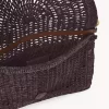 Pochette plate Summer Banana avec bandoulière en raphia