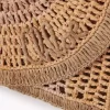 Pochette plate Summer Banana avec bandoulière en raphia