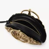 Pochette zippée Sea Treasures Shell en cuir souple et métal