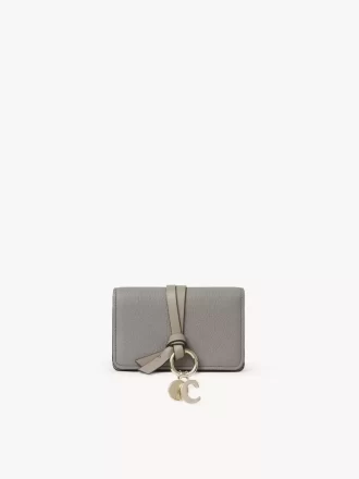 Porte-cartes alphabet en cuir grainé