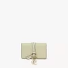 Porte-cartes alphabet en cuir grainé