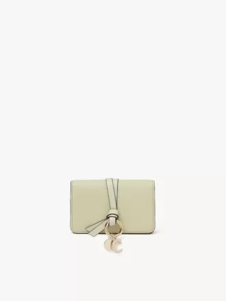 Porte-cartes alphabet en cuir grainé