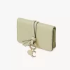 Porte-cartes alphabet en cuir grainé