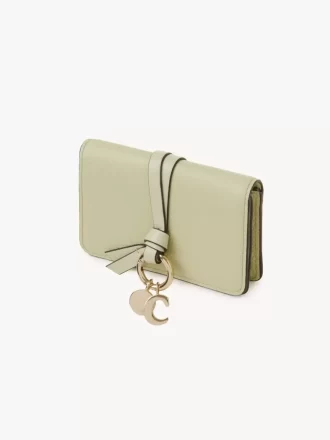 Porte-cartes alphabet en cuir grainé