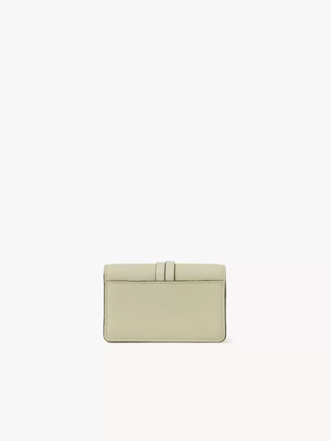Porte-cartes alphabet en cuir grainé