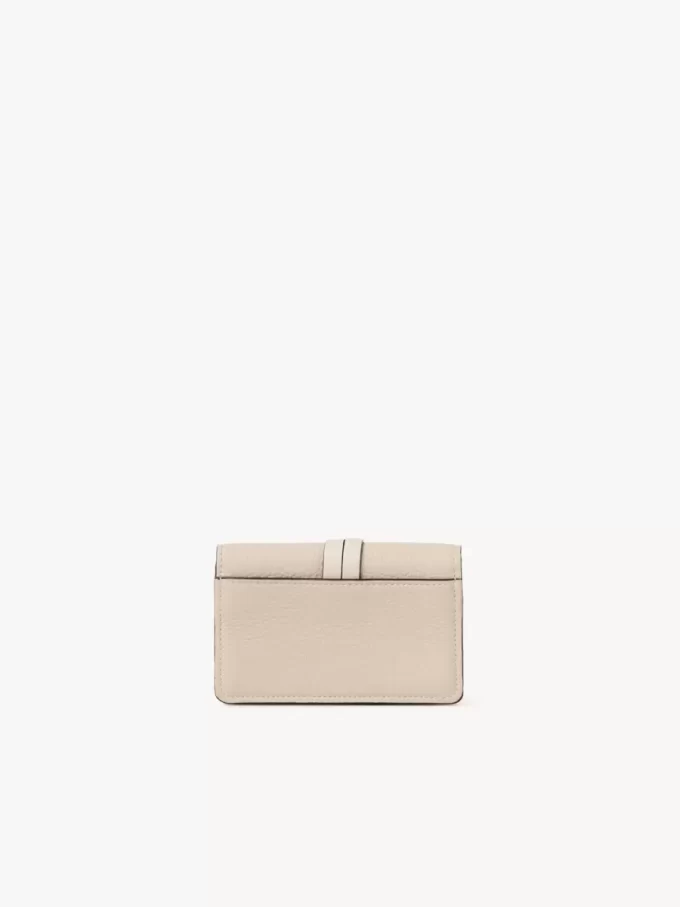 Porte-cartes alphabet en cuir grainé