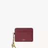 Porte-cartes Chloé Charms en cuir grainé