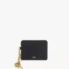 Porte-cartes Chloé Charms en cuir grainé Porte-cartes Chloé Charms en cuir grainé