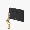 Porte-cartes Chloé Charms en cuir grainé Porte-cartes Chloé Charms en cuir grainé