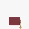 Porte-cartes Chloé Charms en cuir grainé