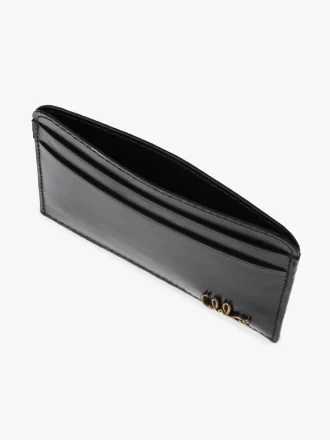 Porte-cartes Chloé Iconic en cuir brillant