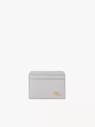 Porte-cartes Chloé Iconic en cuir grainé
