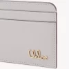 Porte-cartes Chloé Iconic en cuir grainé