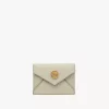 Porte-cartes enveloppe en cuir grainé