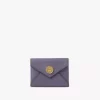 Porte-cartes enveloppe en cuir grainé