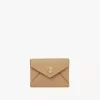 Porte-cartes enveloppe en cuir grainé Porte-cartes enveloppe en cuir grainé