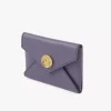 Porte-cartes enveloppe en cuir grainé