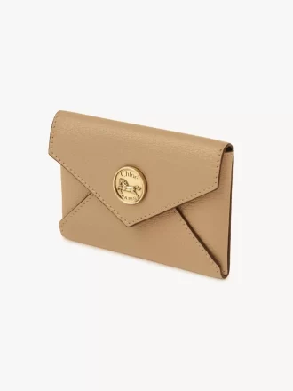 Porte-cartes enveloppe en cuir grainé