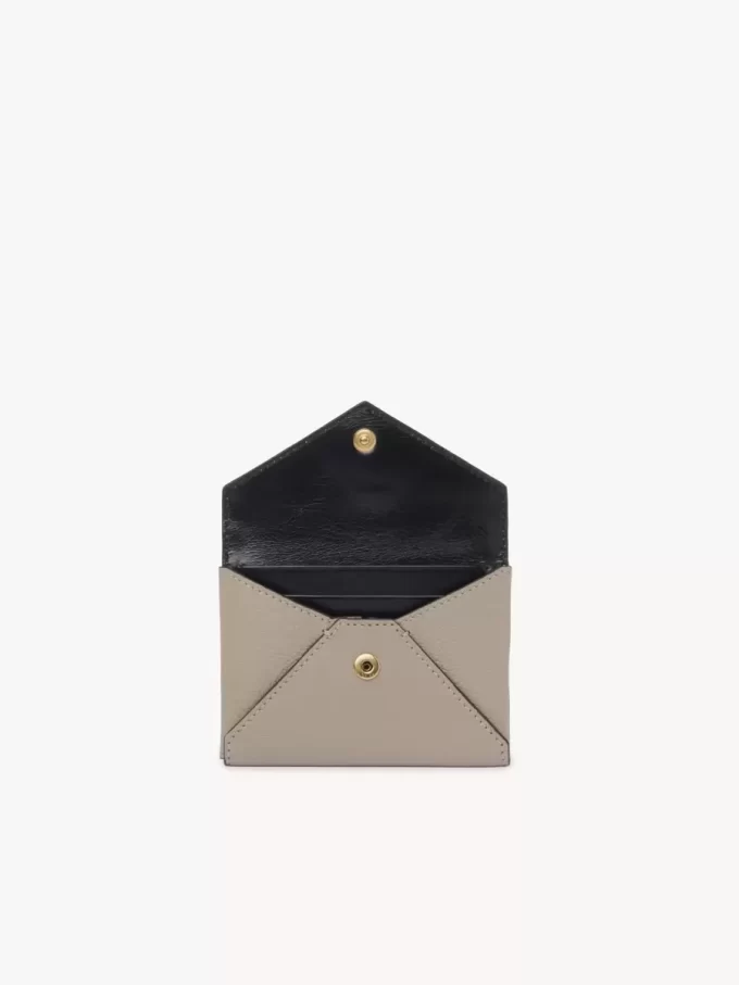 Porte-cartes enveloppe en cuir grainé Porte-cartes enveloppe en cuir grainé