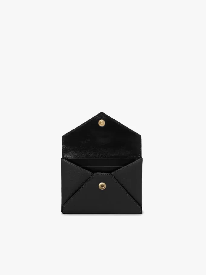 Porte-cartes enveloppe en cuir grainé Porte-cartes enveloppe en cuir grainé