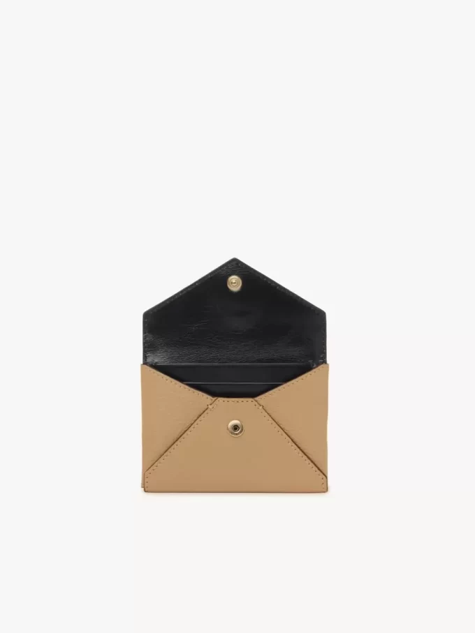 Porte-cartes enveloppe en cuir grainé Porte-cartes enveloppe en cuir grainé
