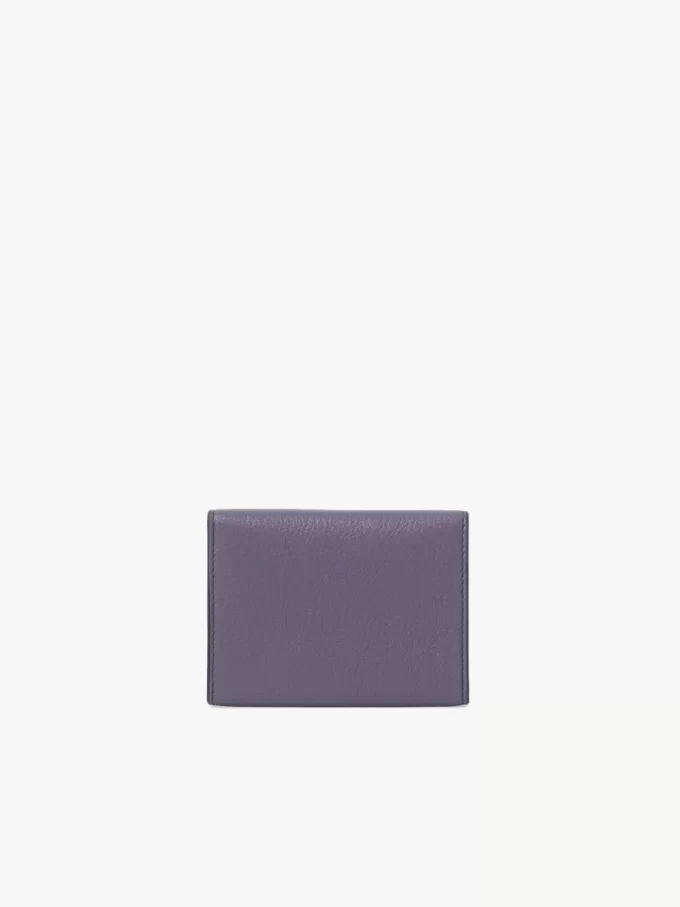 Porte-cartes enveloppe en cuir grainé