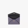 Porte-cartes enveloppe en cuir grainé