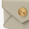 Porte-cartes enveloppe en cuir grainé