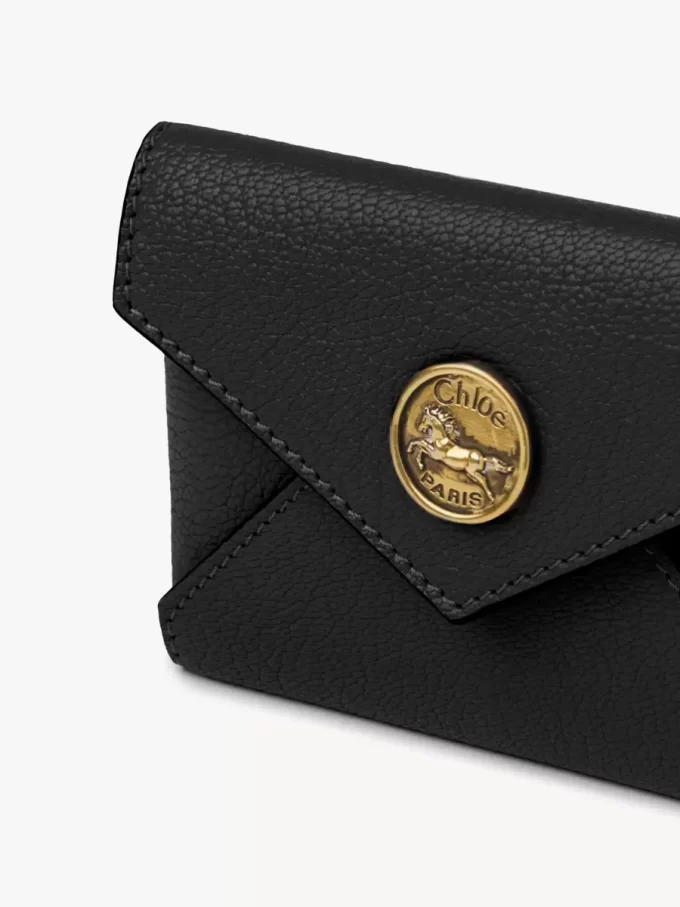 Porte-cartes enveloppe en cuir grainé Porte-cartes enveloppe en cuir grainé
