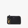 Porte-monnaie Alphabet en cuir brillant Porte-monnaie Alphabet en cuir brillant