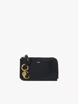 Porte-monnaie Alphabet en cuir brillant