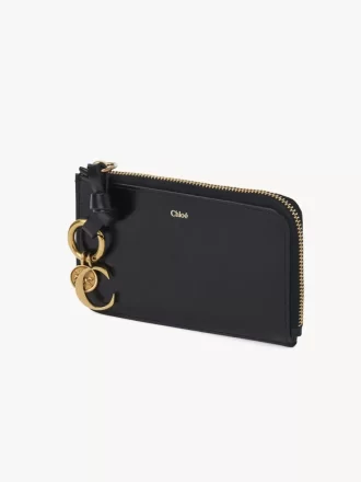 Porte-monnaie Alphabet en cuir brillant