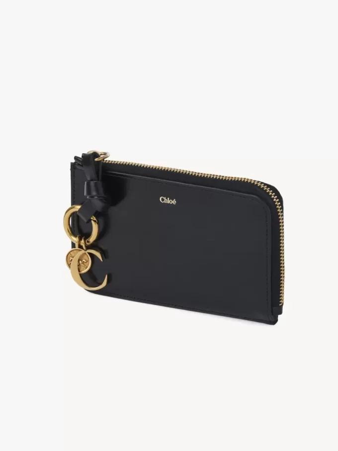 Porte-monnaie Alphabet en cuir brillant Porte-monnaie Alphabet en cuir brillant