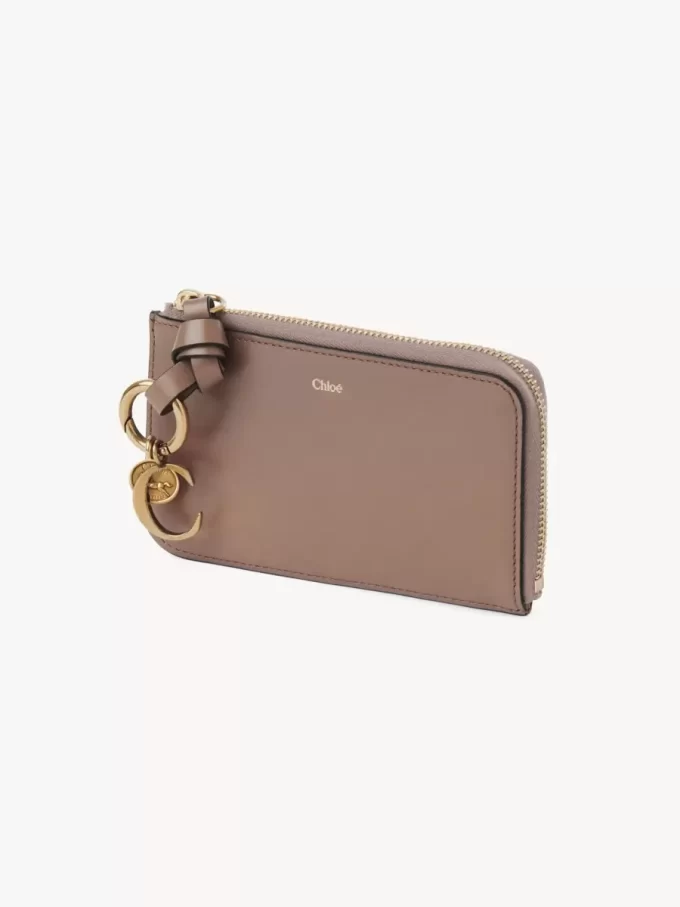 Porte-monnaie Alphabet en cuir brillant Porte-monnaie Alphabet en cuir brillant
