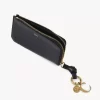 Porte-monnaie Alphabet en cuir brillant Porte-monnaie Alphabet en cuir brillant
