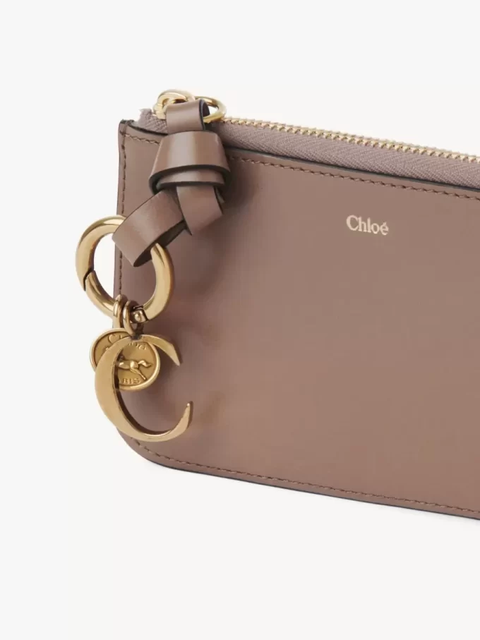 Porte-monnaie Alphabet en cuir brillant Porte-monnaie Alphabet en cuir brillant