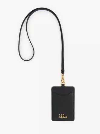 Porte-passeport Chloé Iconic en cuir grainé