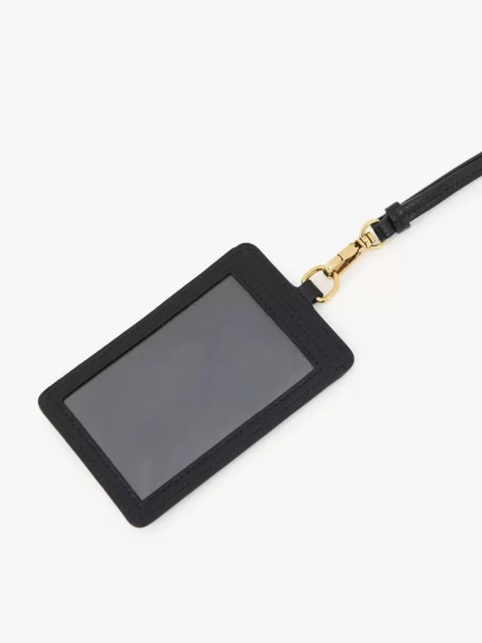 Porte-passeport Chloé Iconic en cuir grainé