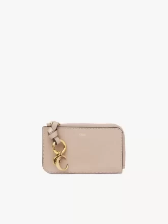 Portefeuille alphabet en cuir brillant