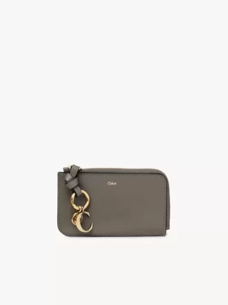 Portefeuille alphabet en cuir brillant
