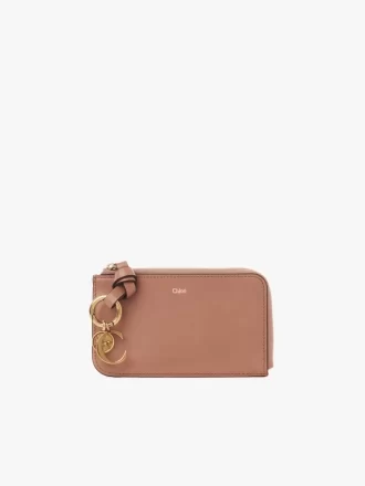 Portefeuille alphabet en cuir brillant