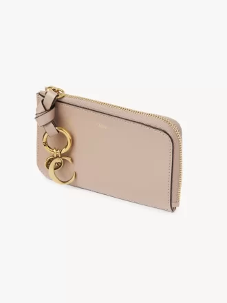 Portefeuille alphabet en cuir brillant