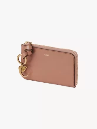Portefeuille alphabet en cuir brillant
