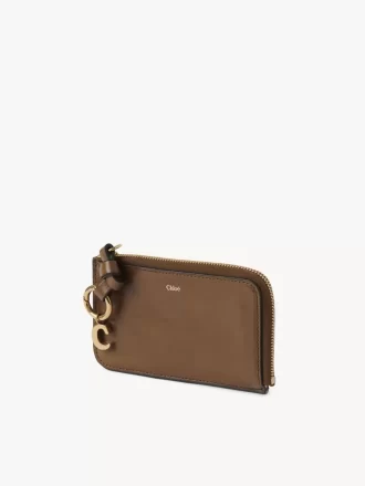 Portefeuille alphabet en cuir brillant